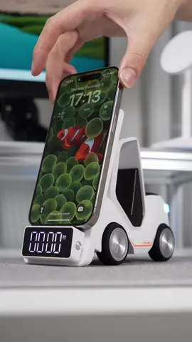 A forklift charger?Wireless charge station #iphone #airpods #applewatch #wirelesschargerstation 