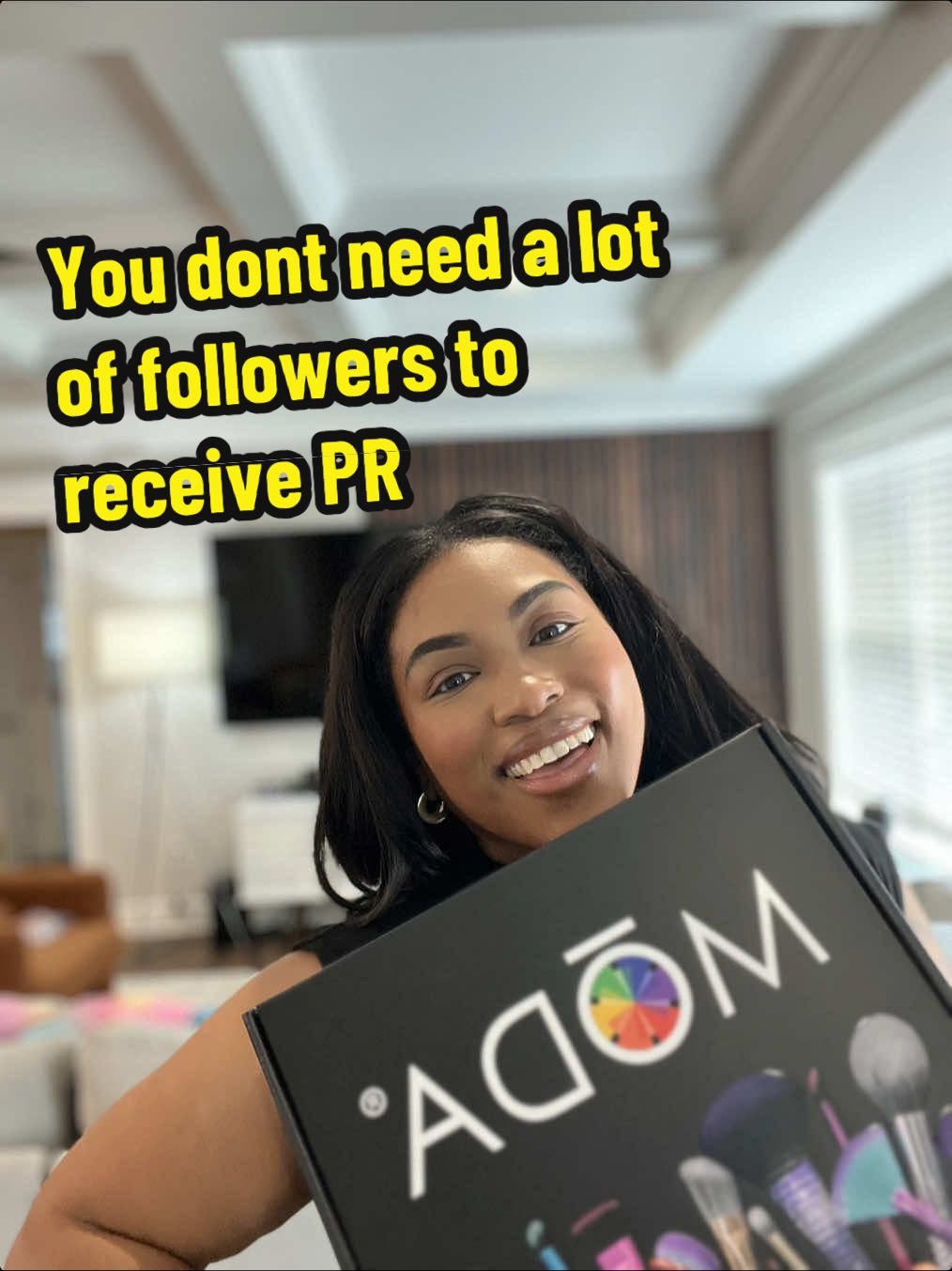 How to get PR with a low follower count? Lets talk in this video. Im sharing my template and what I received from @modabrush! Hopefully this inspires you to reach out and put yourself out there! #gifted#collabs#pr#ucg#creator#organic#growthtiktok#ugccreator#BlackTikTok#blackgirlcreator#modabrushes#do#viral#fyp 
