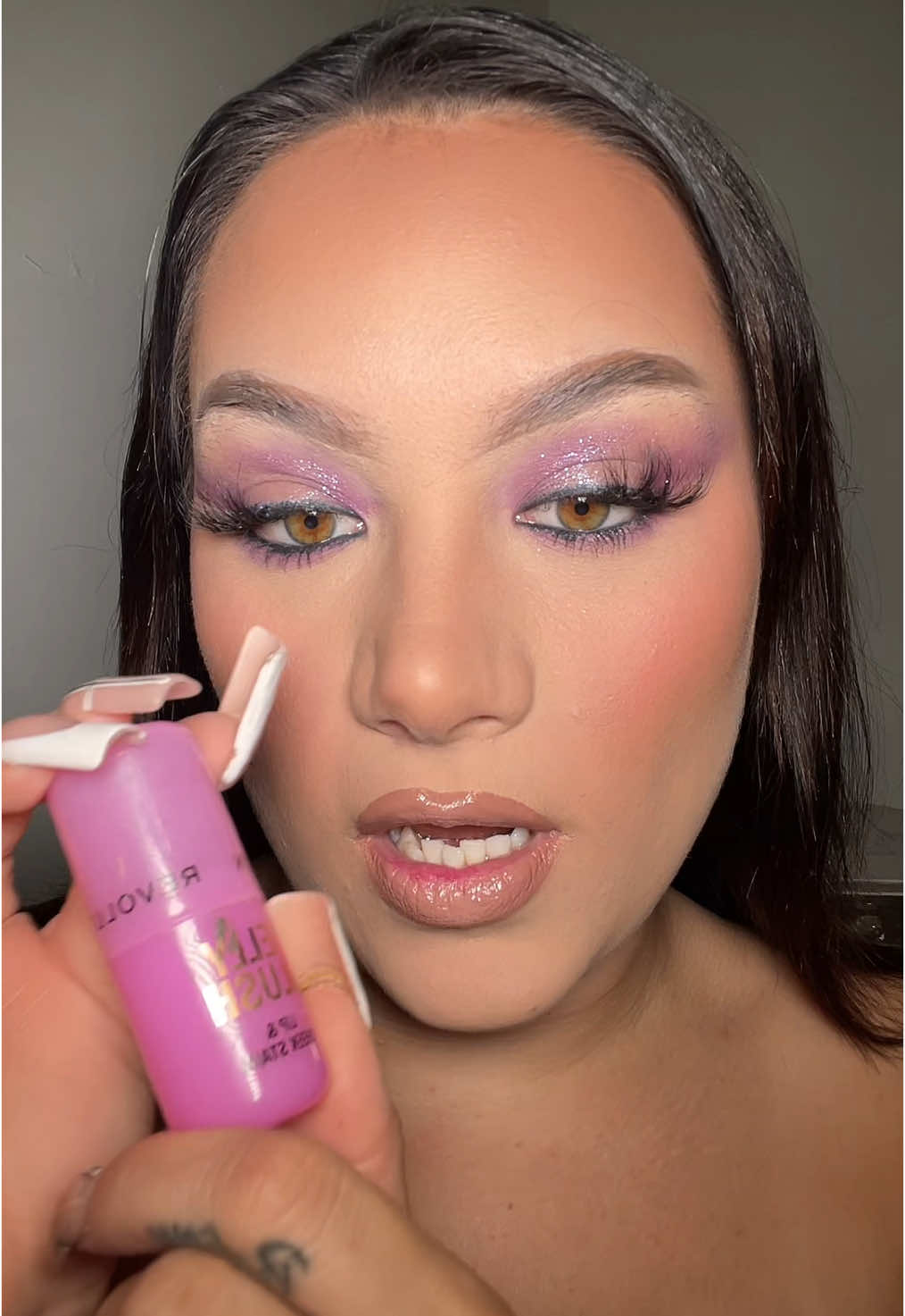 Im so glad i picked purple today🥰💜#fyp #makeup #tutorial #makeupreview #grwm 