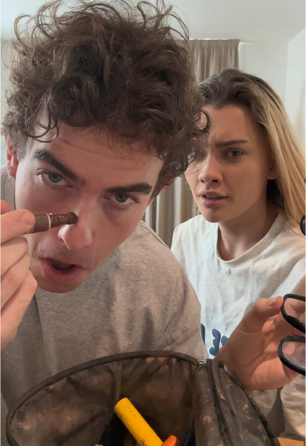 My boyfriend did my makeup… @JamesBeardwell 