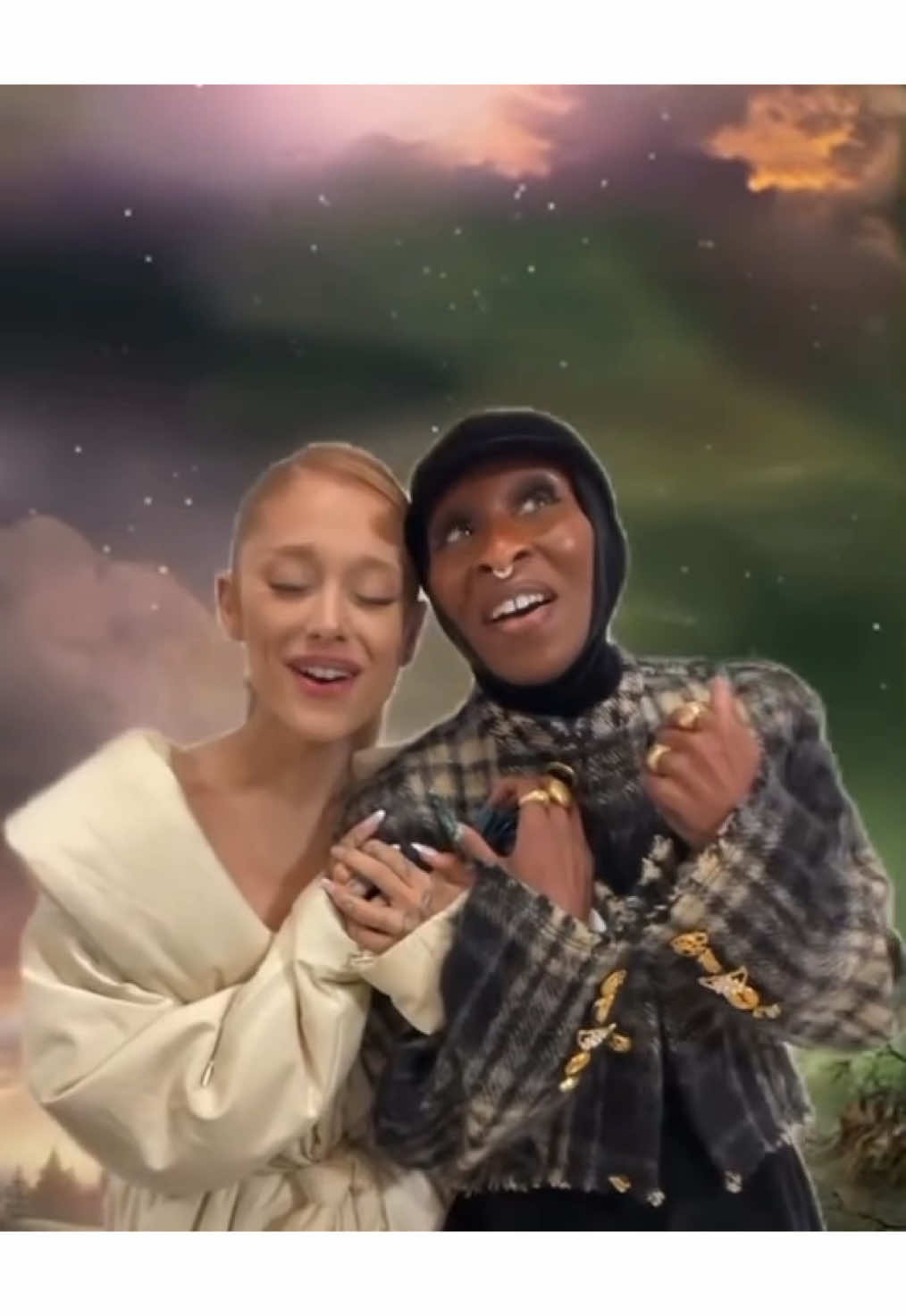 ariana grande & cynthia erivo singing ‘one short day’ 🫧🫧  #arianagrande #cynthiaerivo #wicked 