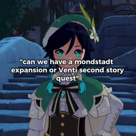 i swear if they actually make a mondstadt expansion or venti second story quest i’m gonna start playing seriosuly again and my heart will be theirs 🙏🙏🙏🙏 / #venti #mondstadt #hoyoverse #GenshinImpact #fyp 
