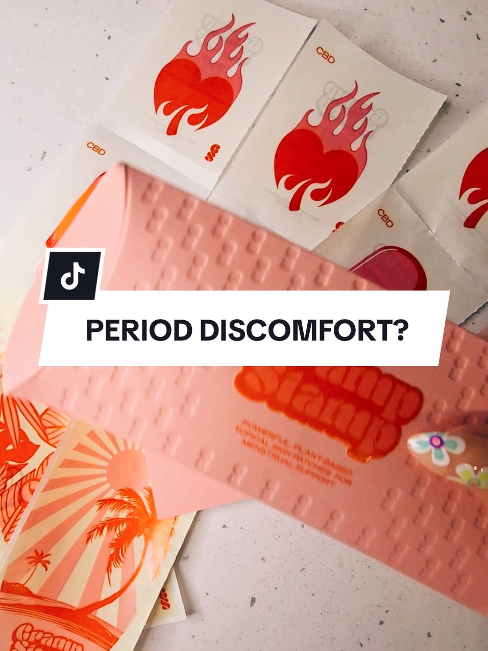 @CrampStamp  #periodpain  #period #pain #bleeding #soothediscomfort #cramping #menstrual #crampbark #botanical #natural #cbd #auntflo  #tiktokmademebuyit #giftideas #travelfriendly #stickers #patch #ConSantanderConecto 