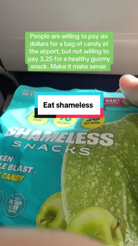 Why pay overpriced airport snack prices when you can bring shameless snacks?? #shamelesssnacks #shamelesssnacksgummies #shamelesssnackspartner #lowcarbcandy #lowsugarsnacks #guiltfreesnacks #guiltfreesnacking #tiktokshopblackfriday #tiktokshopholidayhaul @Shameless Snacks 