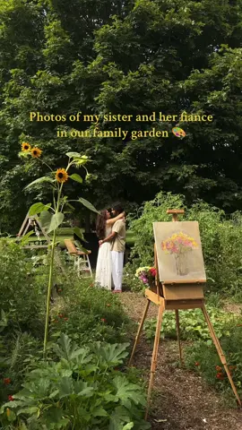 An artist and her muse ♥️ . . #photography #pinterestaesthetic #cottagecore #artists #cinematic #Summer #secretgarden 