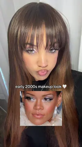 my favorite type of makeup🤍 #makeup #beauty #ulta #sephora #rihanna #y2k #early2000s #early2000smakeup #makeuptutorial 