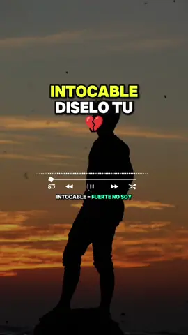 Fuerte no soy - intocable 🥀  #intocable #fuertenosoy #musica #canciones #musicaromantica #cancionesromanticas #romanticas #paradedicar #paraestados #bandas #musicadebanda 