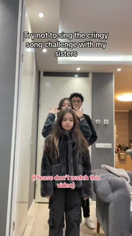 Who won? 😂 #song #cringe #sisters #challenge #fyp 