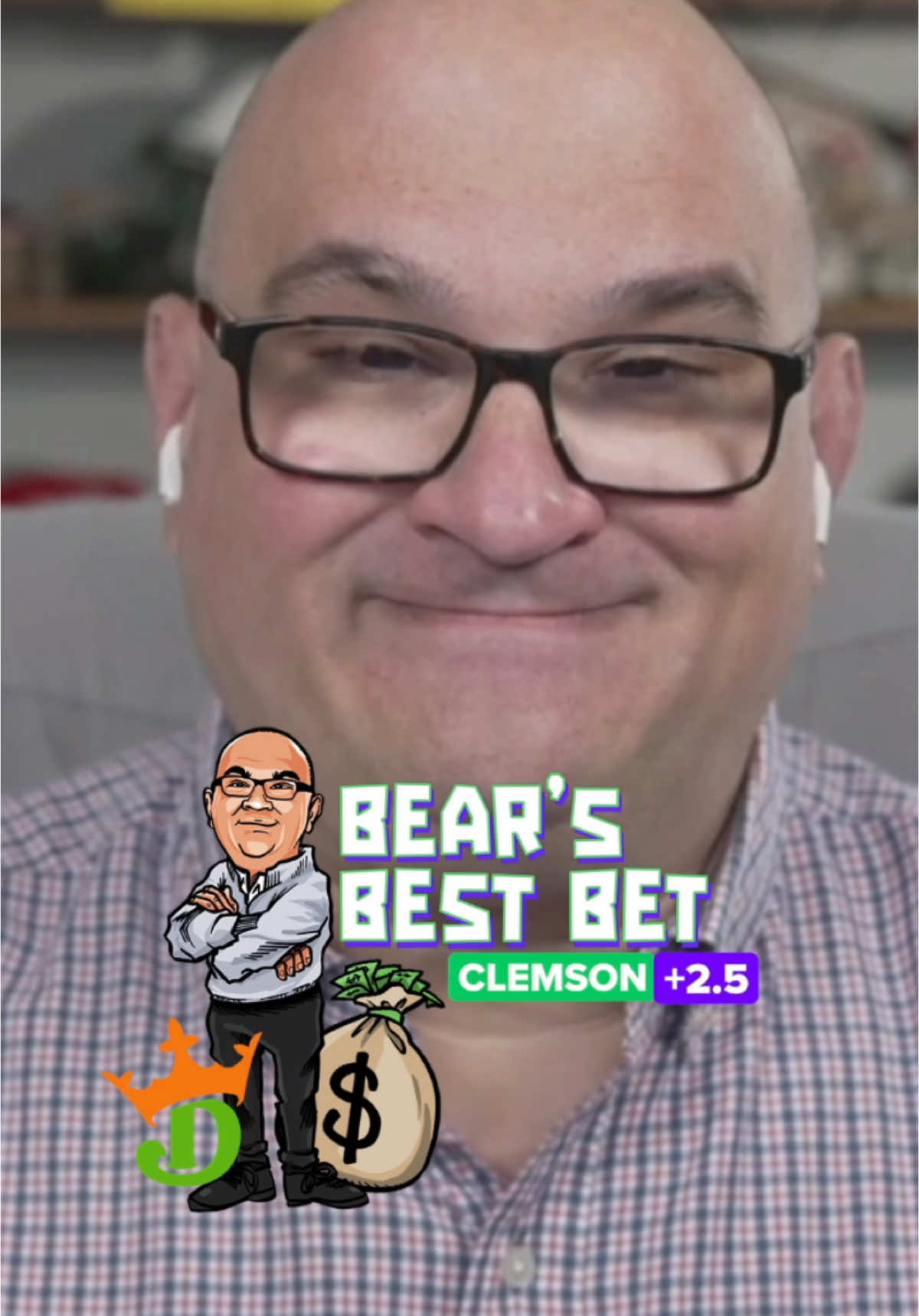 Who’s taking Bear’s Best Bet for Conference Championship weekend? 🏈 (sponsored by @DraftKings Sportsbook) #cfb #CollegeFootball #clemsonfootball #clemsontigers #smu #sportsgambling #gambling #sportsbetting 