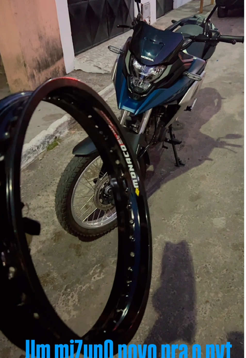 De mizuno novo ✔️💙 #honda #xr #gy #viral_video #monaco #xre190 