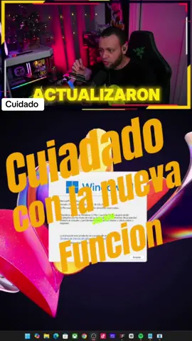 Cuidado con Windows 11 V 24H2#windows11 #error #fideyt 