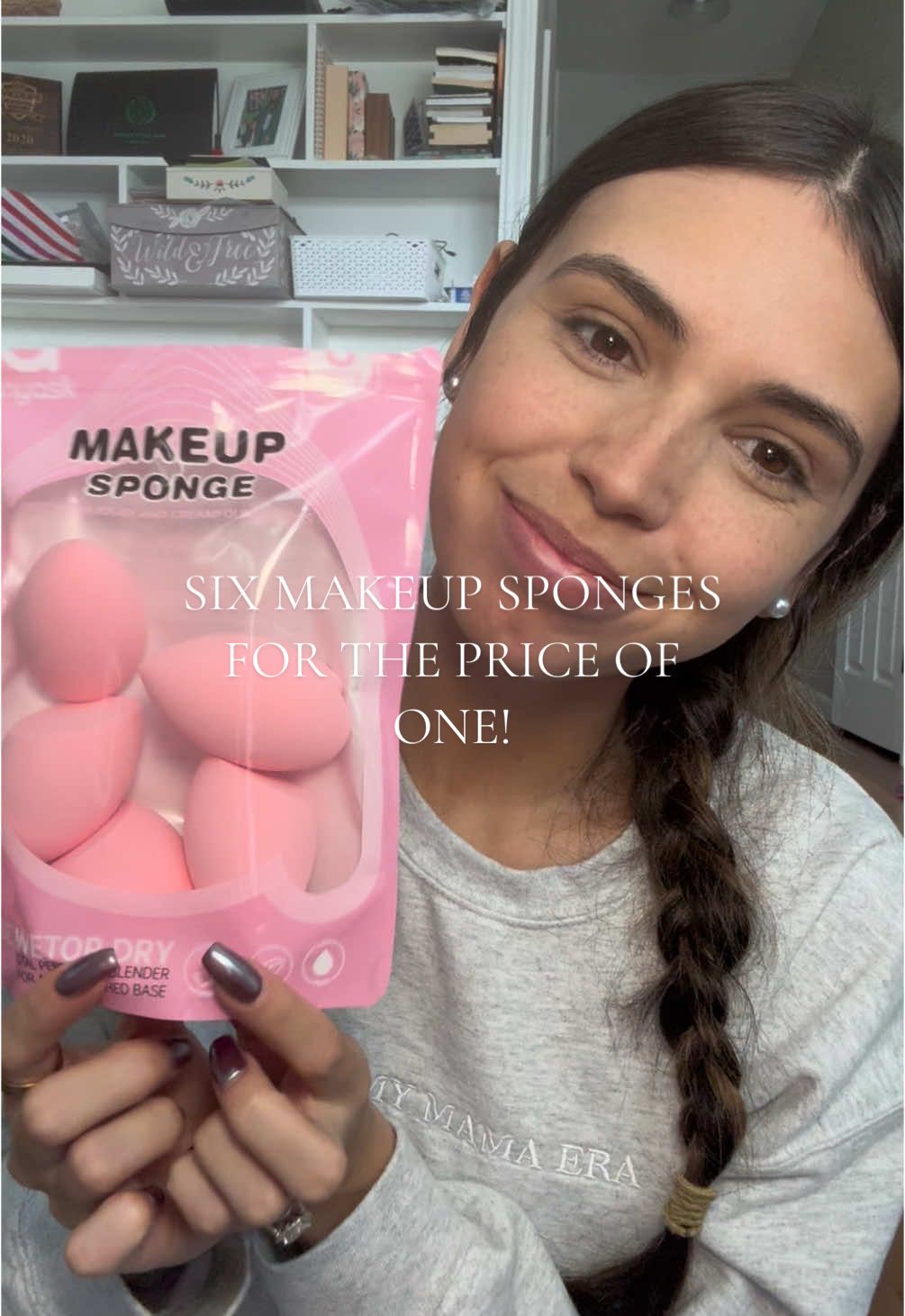 Most days this is all the “makeup” I have the time or energy to do 😅 But a good quality makeup sponge is a MUST for me no matter what! And these are such good quality and such a good deal!!! #makeup #makeupsponge #beautyblender #grwm #sahm #ttshopfinds #deals #tiredmama