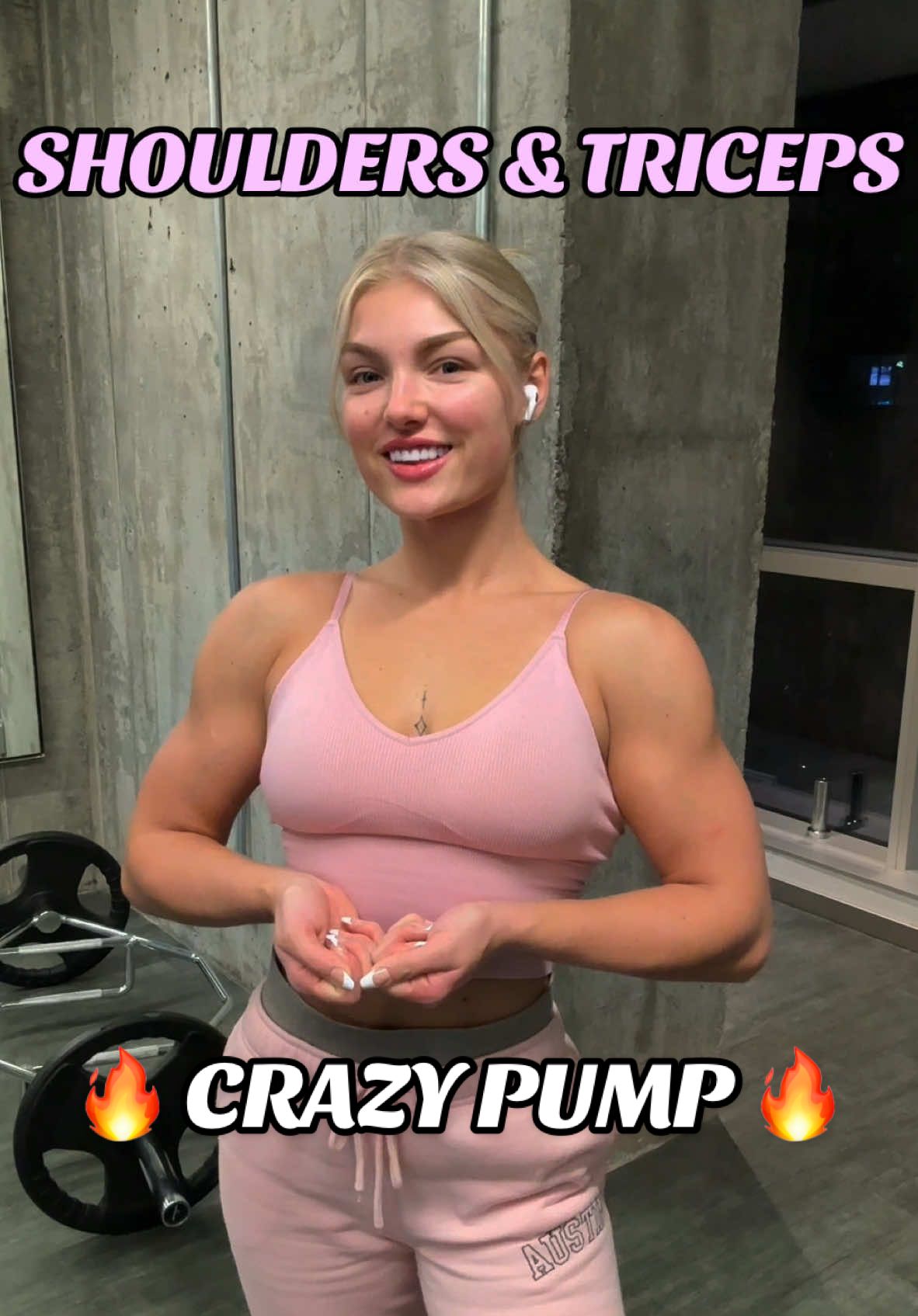 SHOULDERS & TRICEPS ROUTINE🔥 You can’t miss with that one! Your shoulders will be burning like 🤪… #workoutroutine #gym #GymTok #Fitness #FitTok #gymmotivation 