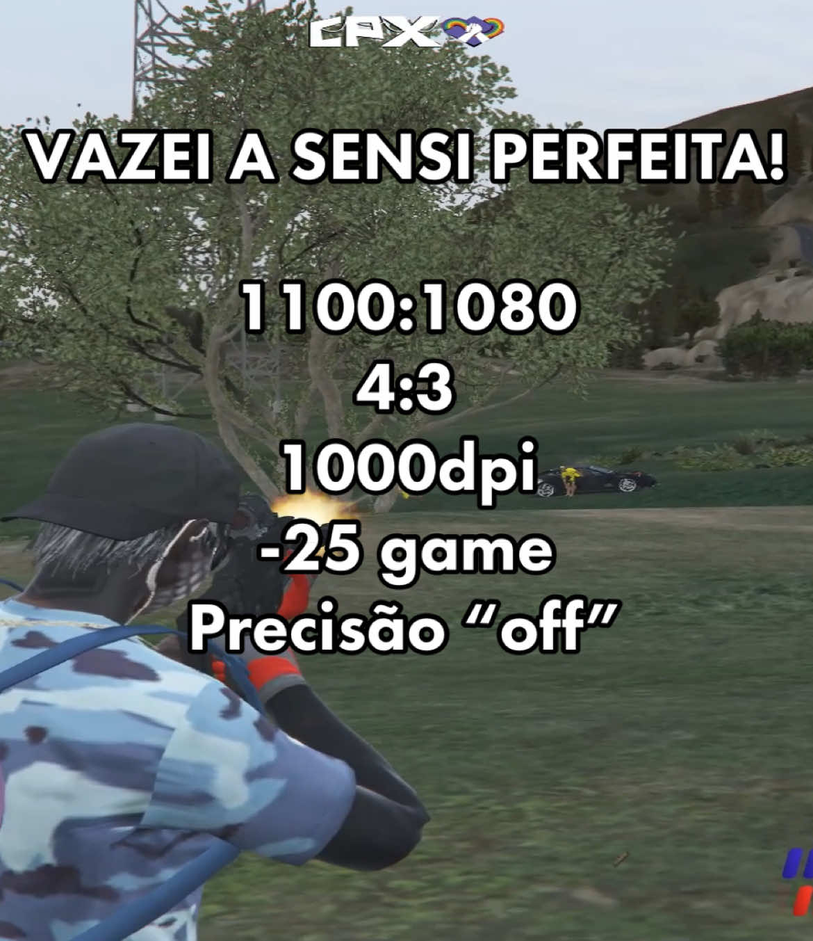 MELHOR SENSI #fivem #fivemrp #fivemroleplay #fivemhighlights #pvpplayer #gtarp #darkrp #gtaroleplay #sensi #cpxrp #fyp 