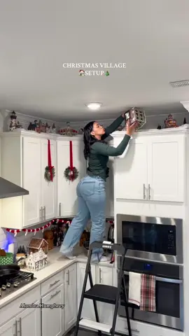 It’s tooo cute😭 #christmasvillage #christmasdecor #christmastiktok #fyp #foryou #familycontent #momtok #momcontent #Vlog #youngmom #thriftfinds #thrift #thrifted #momoftiktok 