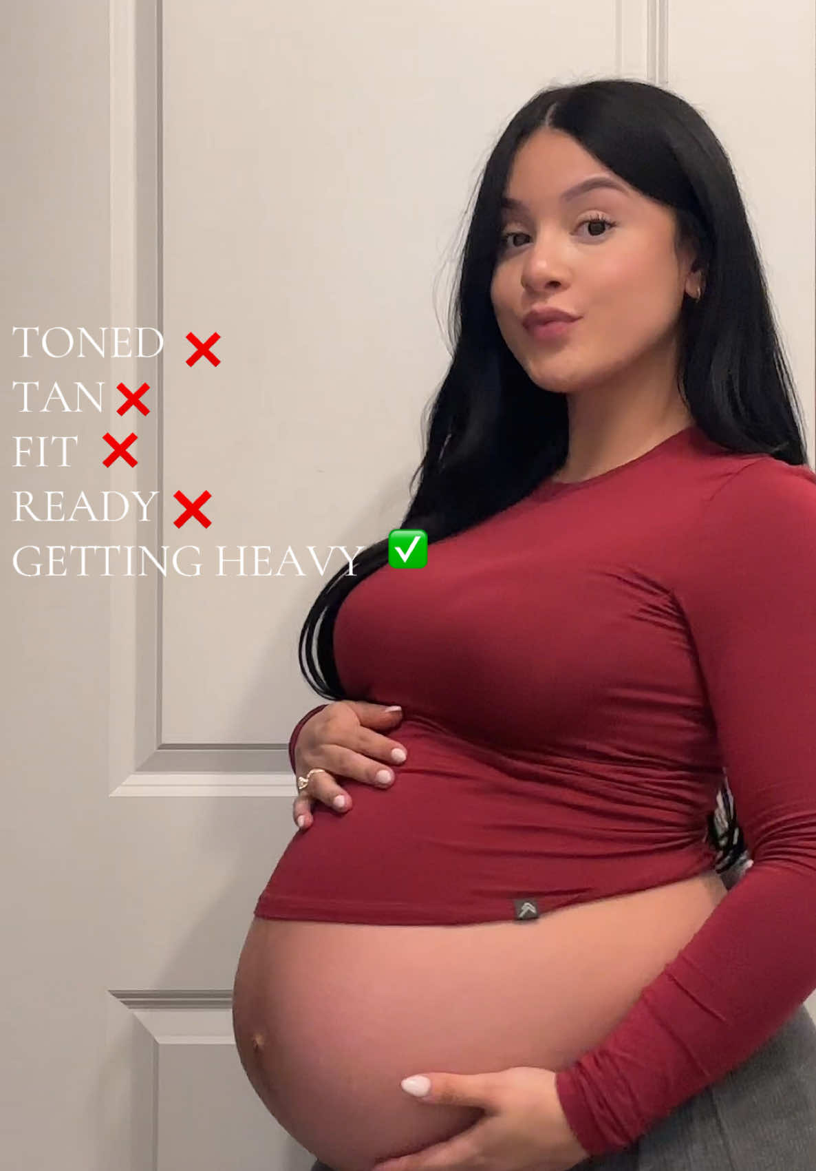 one more month!!!!!!! 😬🫶🏼♥️ #34weekspregnant #8monthspregnant #prenancytiktok 