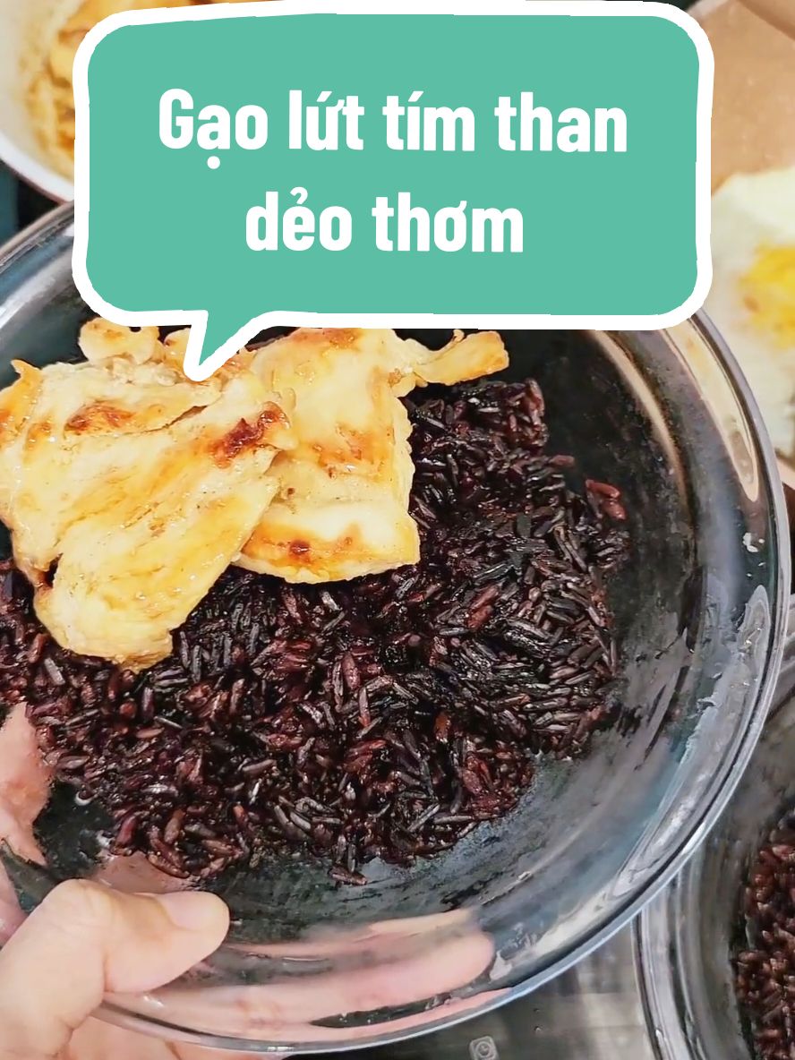 Gạo lứt tím than Điện Biên dẻo thơm #gaoluttimthan #gaolutdienbien #gaolut  #thireviewne 