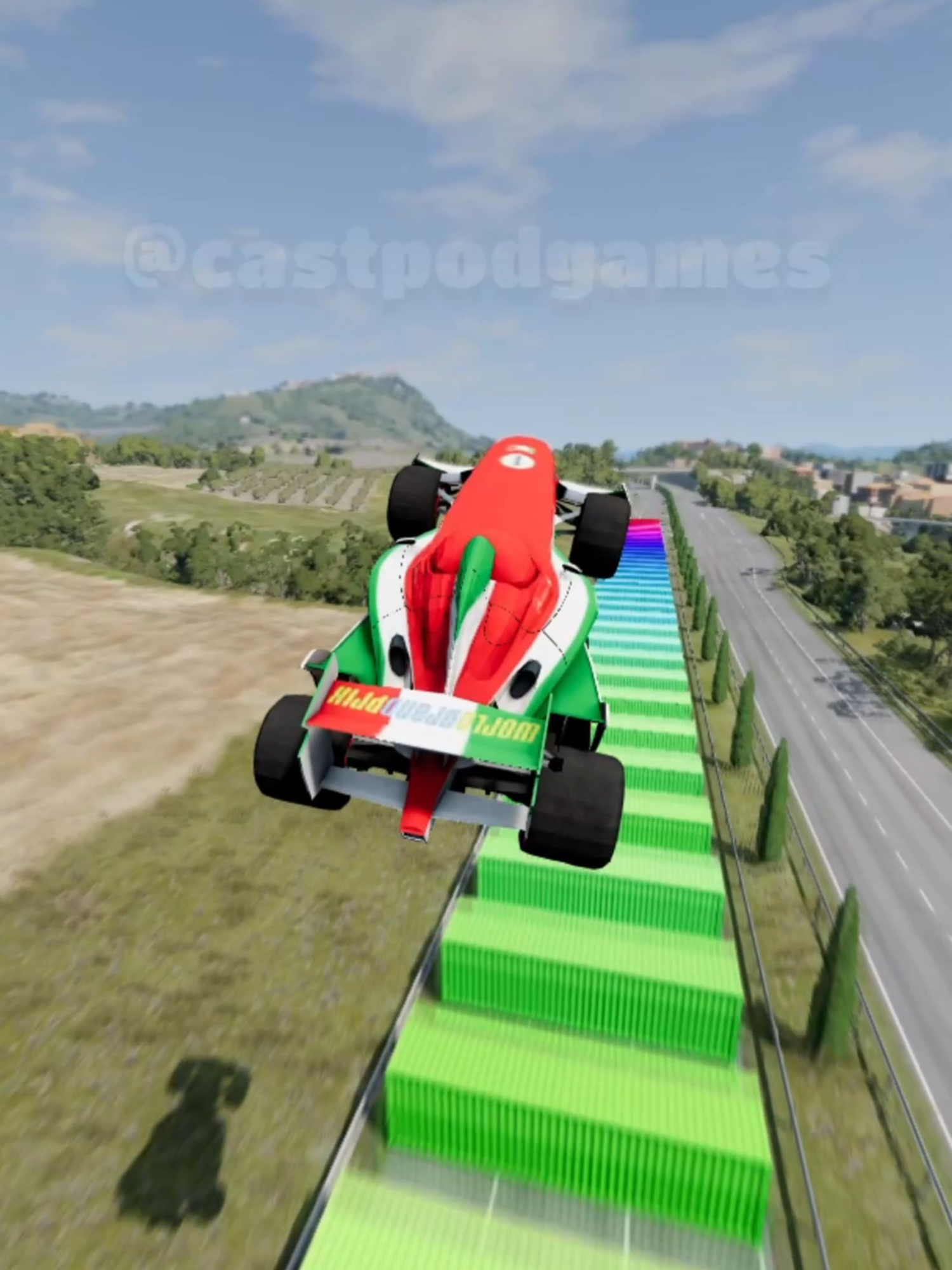 Qual carro pula 50 containers? #beamngdrive #beamng #gaming #carros #mcqueen