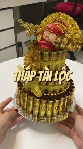 Làm tháp Tài Lộc đơn giản cùng mình nha #thaotaphoaneww #thaptailocdontet #thapdolatet #trangtritet #thocungthantai #mayman 