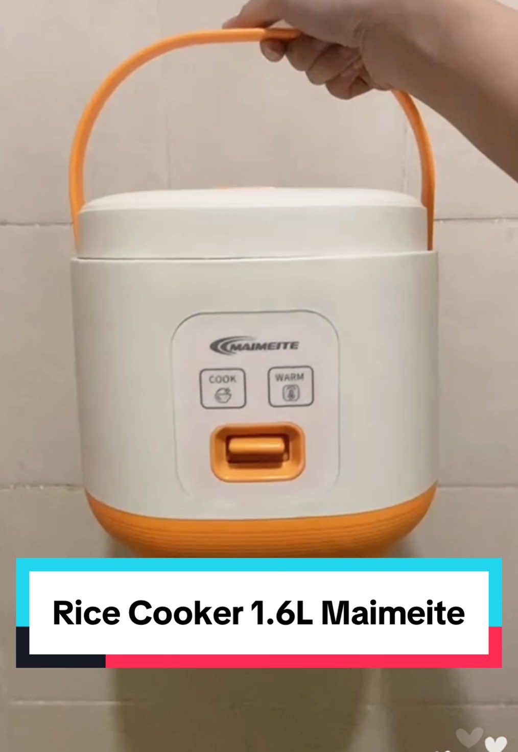 Saya merekomendasikan Rice Cooker Portable 1.6L ini yang mampu memenuhi kebutuhan nasi 3-4 orang. Bentuknya kecil dan tidak memakan tempat, juga dilengkapi pegangan dan bisa dibawa kemana-mana. #MAIMEITE #maimeitericecooker #miniricecooker #ricecookerportable  #magicom#PromoGuncang1212 #wibgajian 