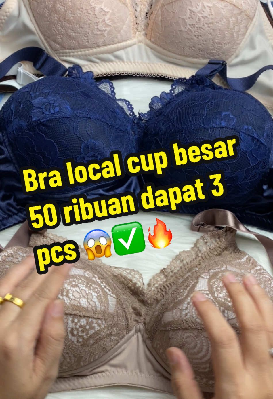 Bra cup besar murah tanpa kawat yg wajib bgt kalian punya, 100rb an dapat 6 😱✅