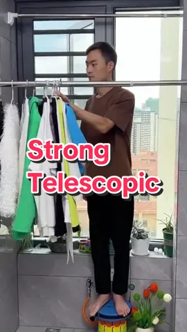 Clothes telescopic pole #amazing #heavy #pole #homedecor #tiktokshop 