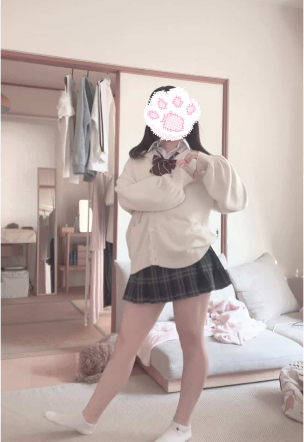 髪伸びてきたかな？？ロングにはやくなあれー！ #06 #ljk #jk #踊ってみた #制服女子 #トウキョウシャンディランデヴ 