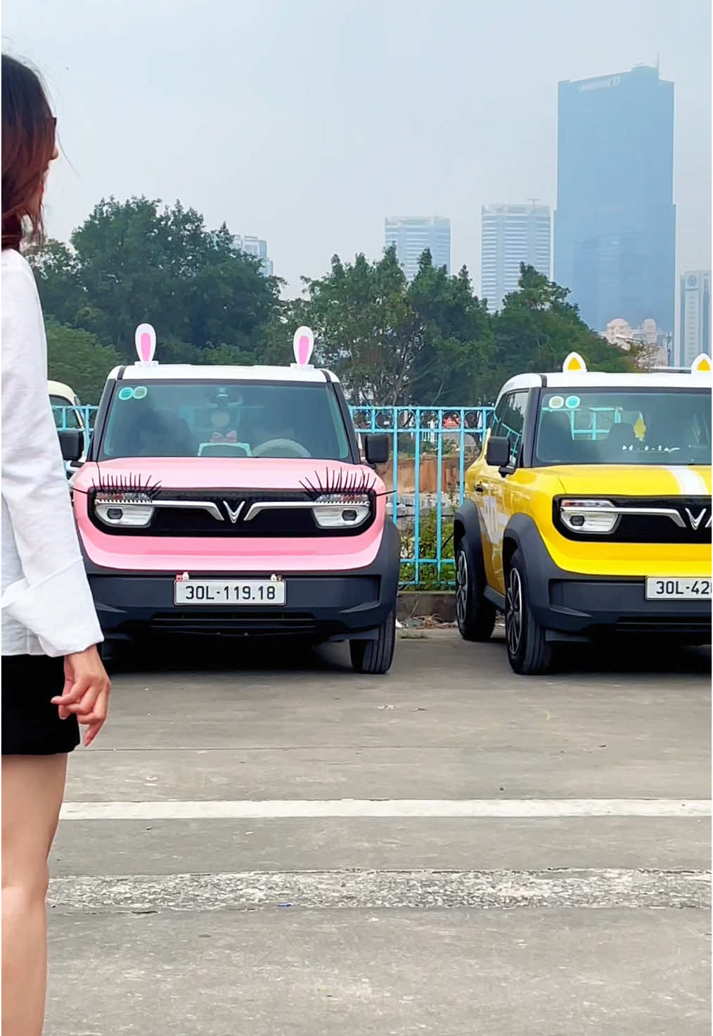 Hội những chiếc VF3 cute nhất Hà Nội #vf3 #vinfastvf3 #dubaicare 