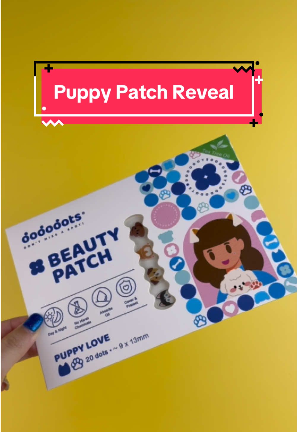 Our dododots puppy pimple patches are here 🐾🐕 #dododots #pimplepatch #dog #puppy 