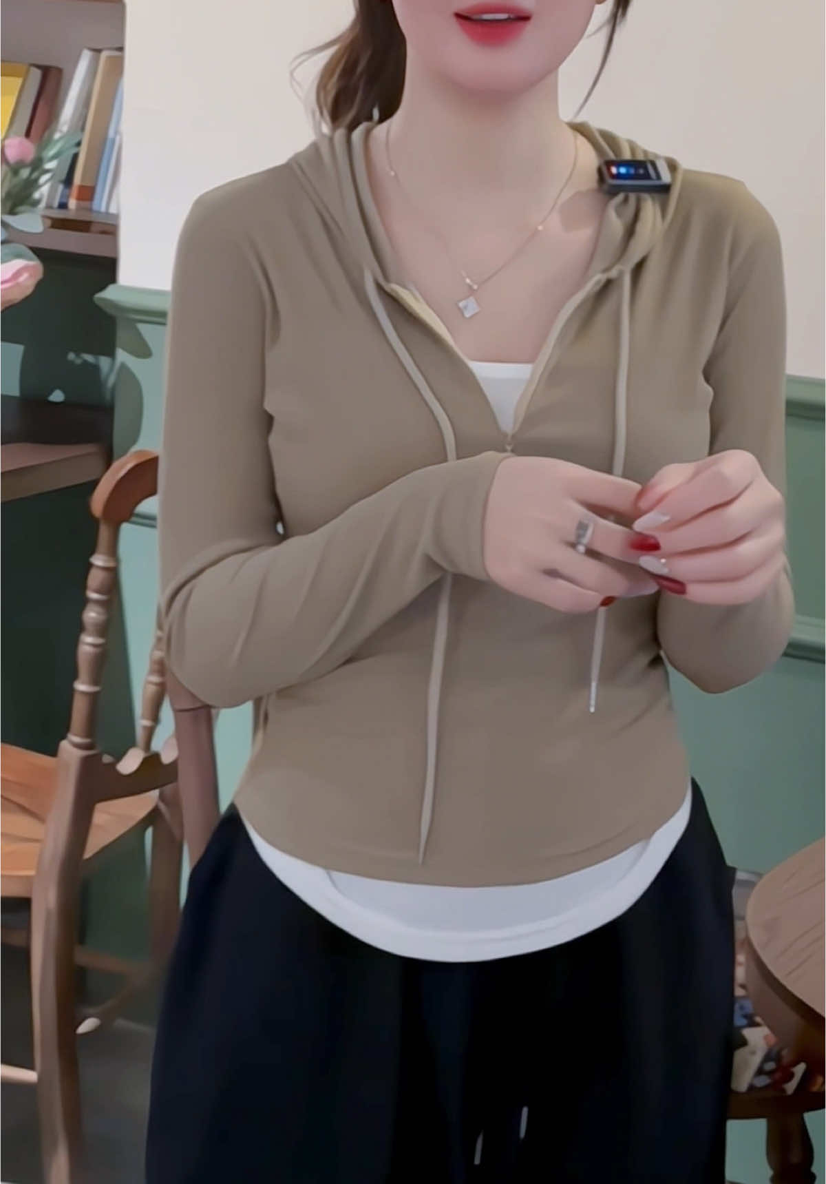 Áo Thun Tăm Dài Tay Nhún Eo #aothunnhuneo #aothundaitay #thoitrangnu #mặcđẹpmỗingày 