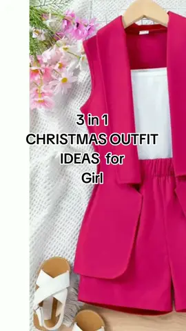 Kathryn Kids Girl Collar Vest #christmaspartyoutfit  #trending  #fyp 