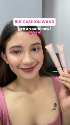 BLK cushion wand blush + highlighter!! 🤌🏼💗✨ #blk #blkcosmetics #BeautyTok #TikTokBeauty 