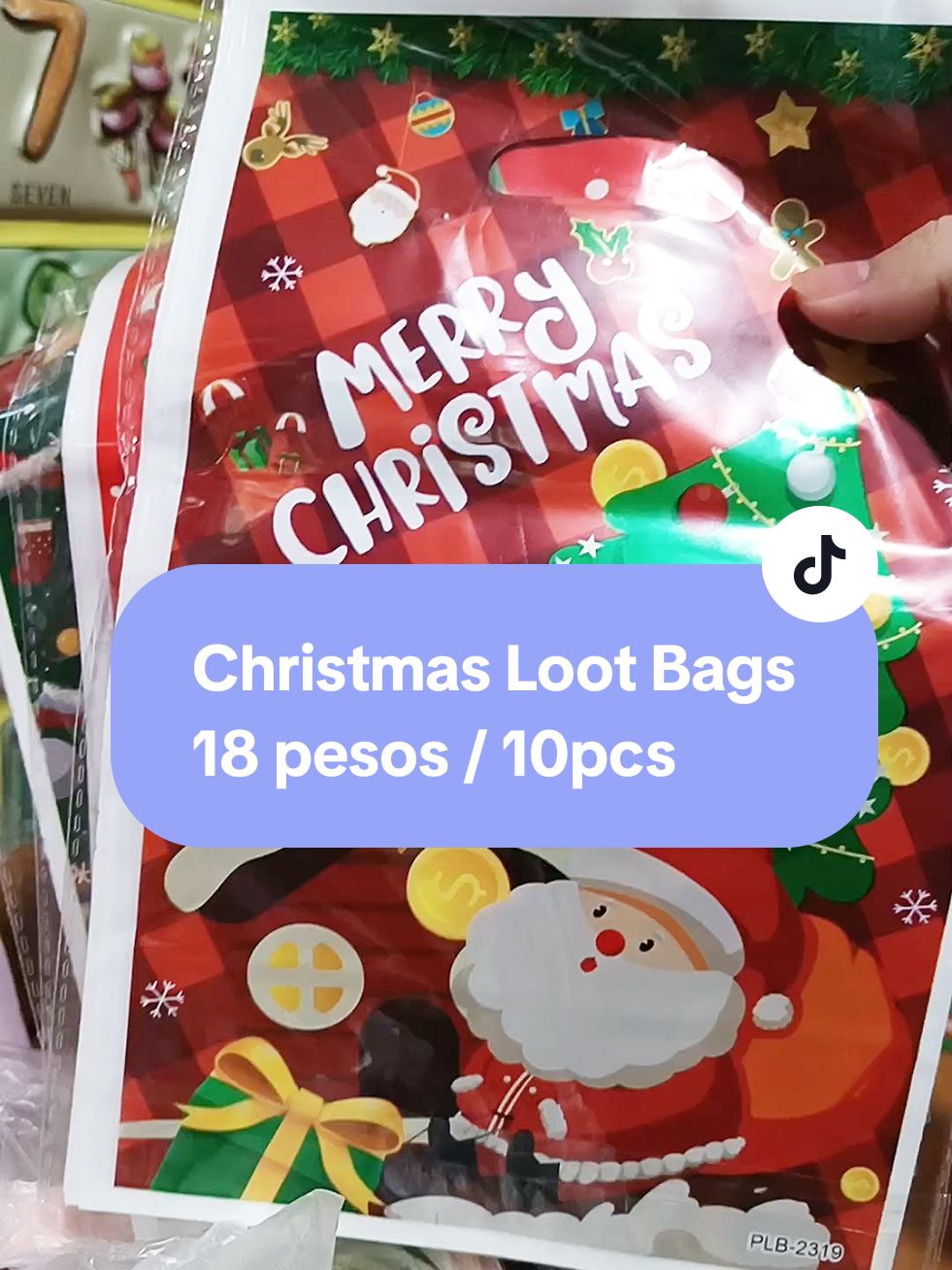 Christmas Loot bags. 18 pesos only 10pcs. #christmas  #lootbags #christmasgift #christmasgiveaway 