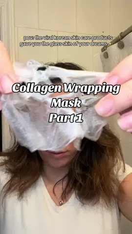 i peeled after 4 hours because of my my inpatience but now i wanna do it again😌 #collagenmask #collagenwrappingmask #medicube #koreanskincare #koreanglassskin #glassskin #skincareroutine #medicubecollagen #facemask #viral #tiktokshop #bunde #christmasgift #fyp #contentcreator #tiktokshopaffiliate #viralfacemask #part2 