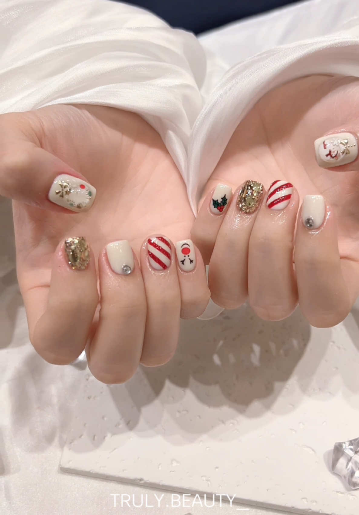 Giáng sinh đáng iu ❄️ #christmasnail #noelnails #nailgiangsinh 