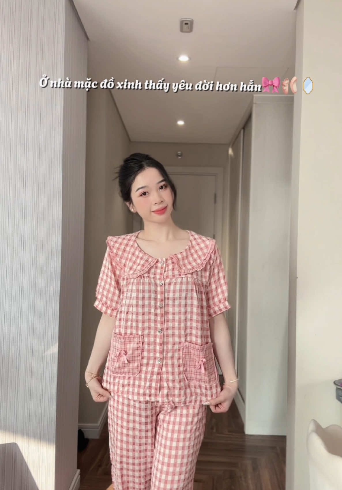 Đủ ngoan xinh yêu chưa ạaaaa |#reviewthoitrang #outfitideas #domacnha #quanaongu #pijama 