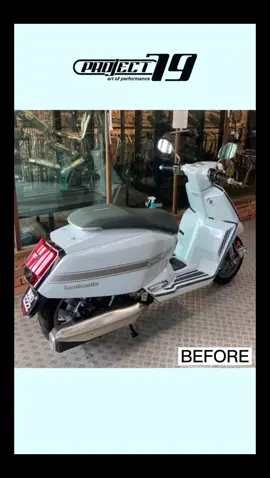 PROJECT 79 LINK PIPE AND MUFFLER FOR LAMBRETTA X250 #lambretta #lambrettamalaysia #lambrettapenang #x250 #lambrettax250 #exhaust #project79 #pipehouse #tkcmotorshop @lambretta_penang @tkcmotorshop7951 