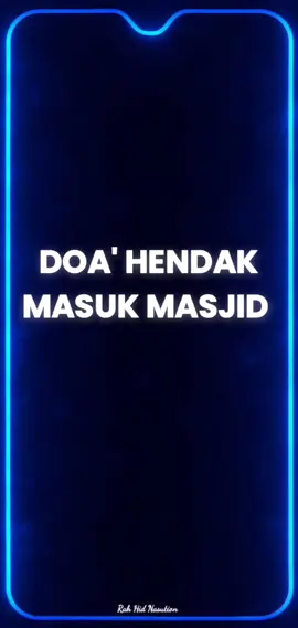 DOA' HENDAK MASUK MASJID 