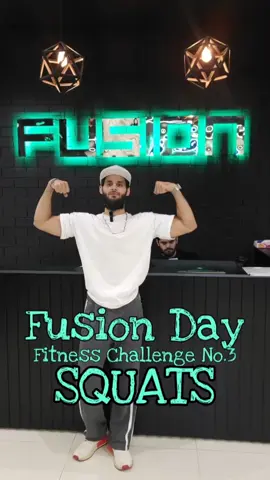 Fusion day fitness challenge number 3 is Squats No age limit, no weight limit. Biggest fitness challenge series in sialkot, 22 December Sunday six 8 pm Must visit and fill up your Competition forms. weight categories are 65 to 75 kg 75 to 85 kg 85 to 100kg Three first winners three second winners three third winners Join us on challenge day. Follow us on social media platforms like,comment, save and share with your gym friends. ￼ #sialkot #sialkoti #sialkotnews #Sialkotisquad01 #tiktok #viral #trending #competition #fusiongym #teamfusion.pk @fusiongym @Followers