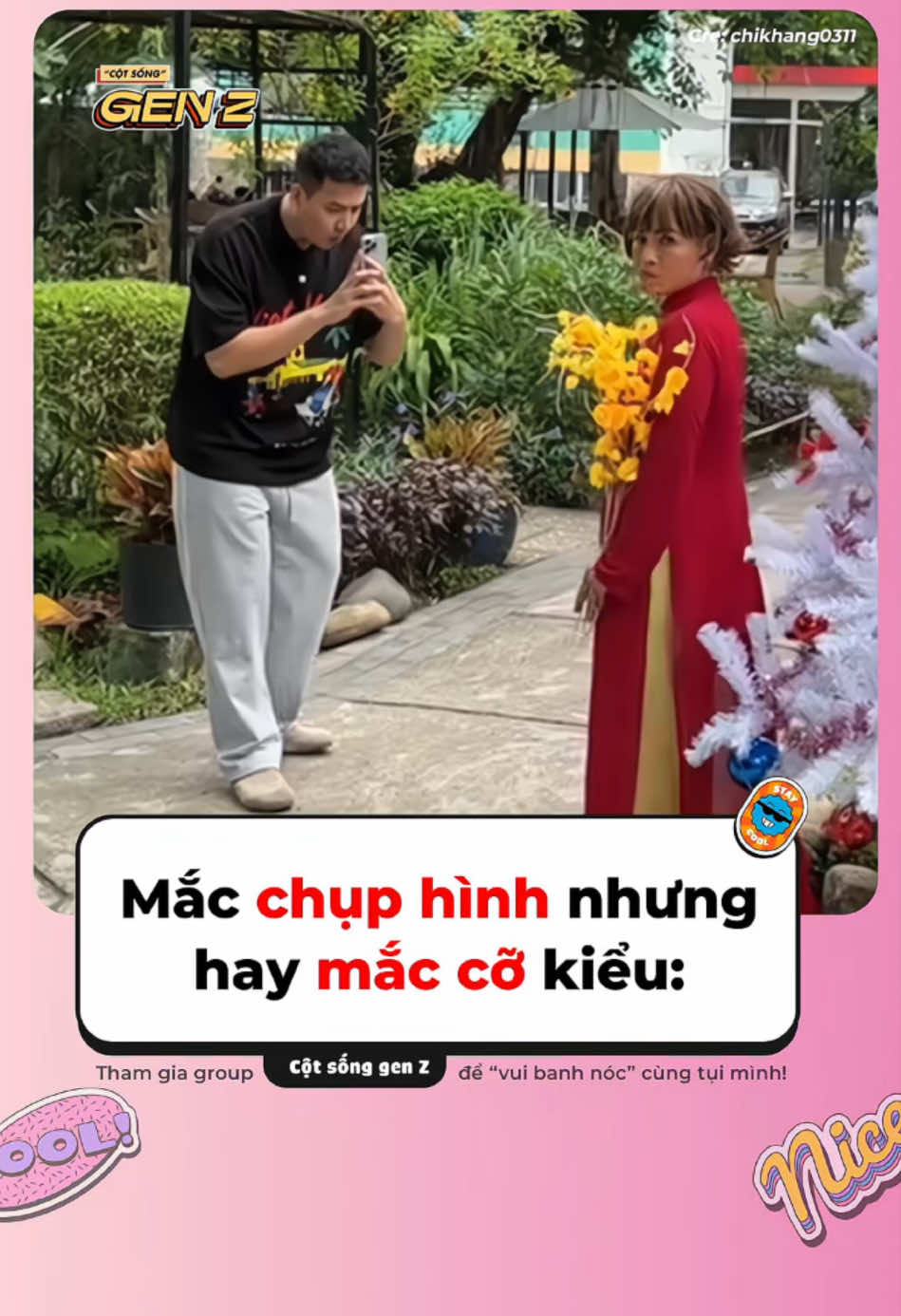 Chụp khum đứng yên tạo dáng mà ý kiến 7749 điều hà #cotsonggenz #yan #genz #meme #trending #chikhang #viral #funny #haihuoc #fypシ゚ #j4f #tiktokgiaitri #xuhuongtiktok2024
