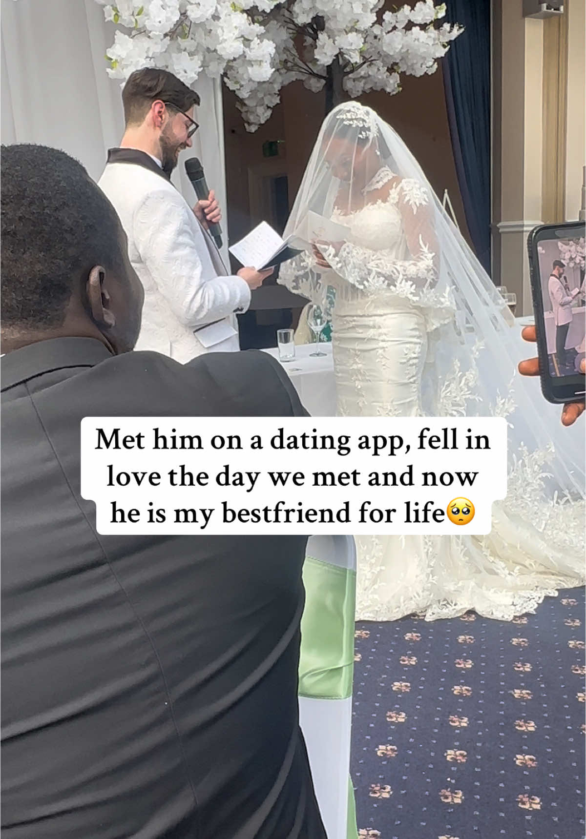 Heavy on the we were never ever really friends 🥺 #osatoandrichard #couplestiktok #fyp #trending #weddingtiktok