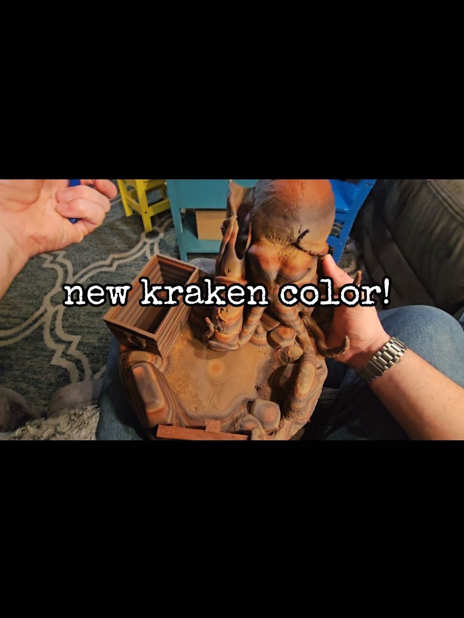 I'm IN LOVE with this rock colored pla from @Amolen 3D Printing Filaments . it's absolutely stunning and looks a lot like wood! what do you think? I'll be found a US giveaway for a portion bottle tower at 500 subscribers! #3d #fypシ #3dprinting #dnd #sneakpeek #dndtiktok #makersoftiktok #fyppppppppppppppppppppppp #shoplocalbusiness #3dprint #dice #kraken 
