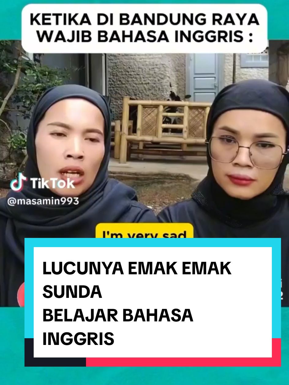 Lucunya Emak emak sunda belajar bahasa inggris #CapCut #fyp #funny #funnyvideos 