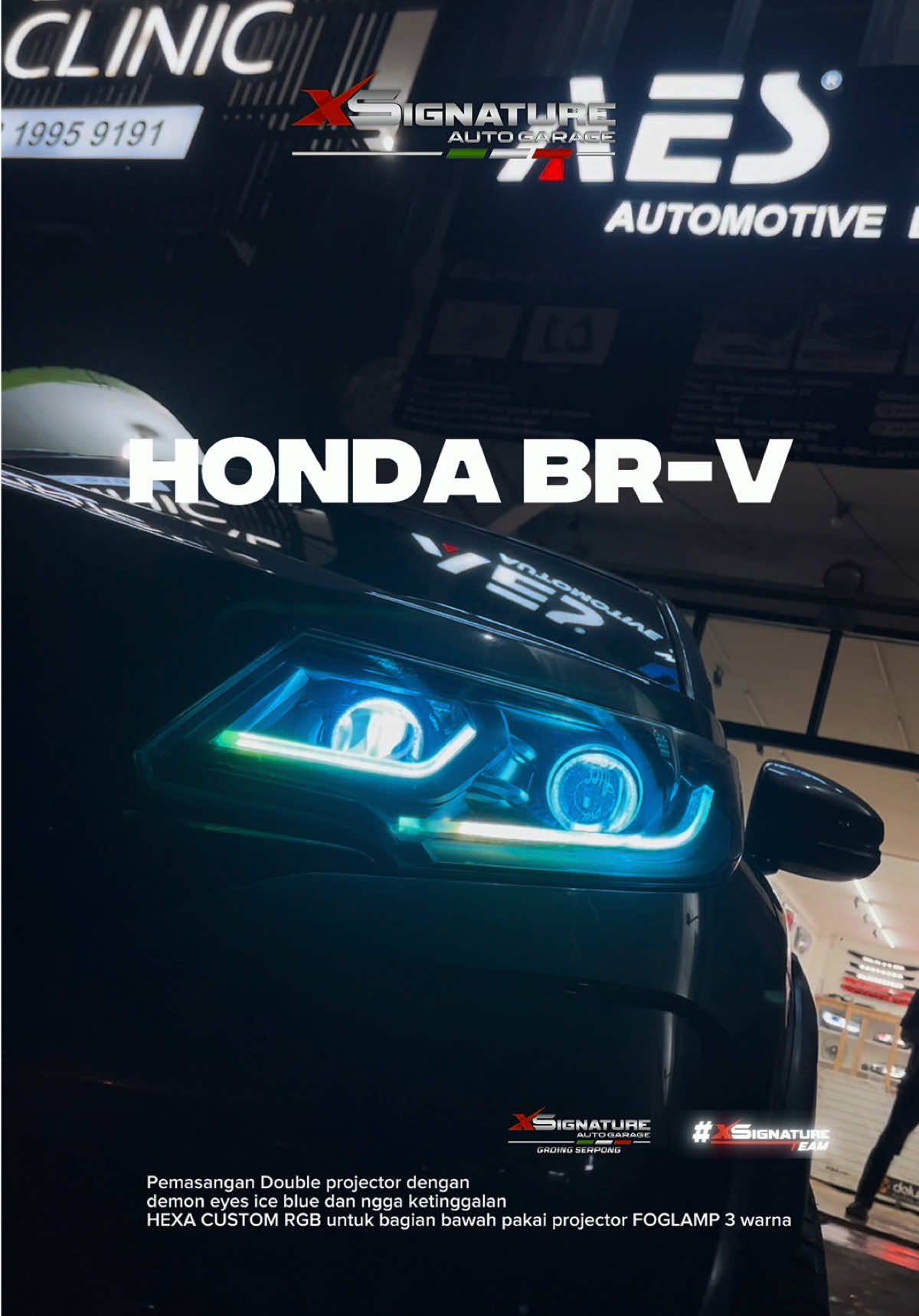 Kita tuh sukanya ngasih kejutan kejutan bikin mobil bagus hehehe honda BRV FULL UPGRADE di headlampnya yg paling keren tuh DRL Hexa Custom RGB nya  #xsignatureteam #XSignature #hexagonal #modified #stoplamp #hondabrv #brv  Contact us below for fast response Gading Serpong Tangerang @xsignature_gading_serpong HP / WA = +62813-7200-0898 • Ruko Alicante Blok D16, Gading Serpong, Medang, Pagedangan, Tangsel, Banten FOLLOW  @xsignature_auto_garage FOLLOW @xsignature_auto_care_jambi FOLLOW @xsignature_auto_garage_jambi FOLLOW @xsignature_batam FOLLOW @xsignature_gading_serpong