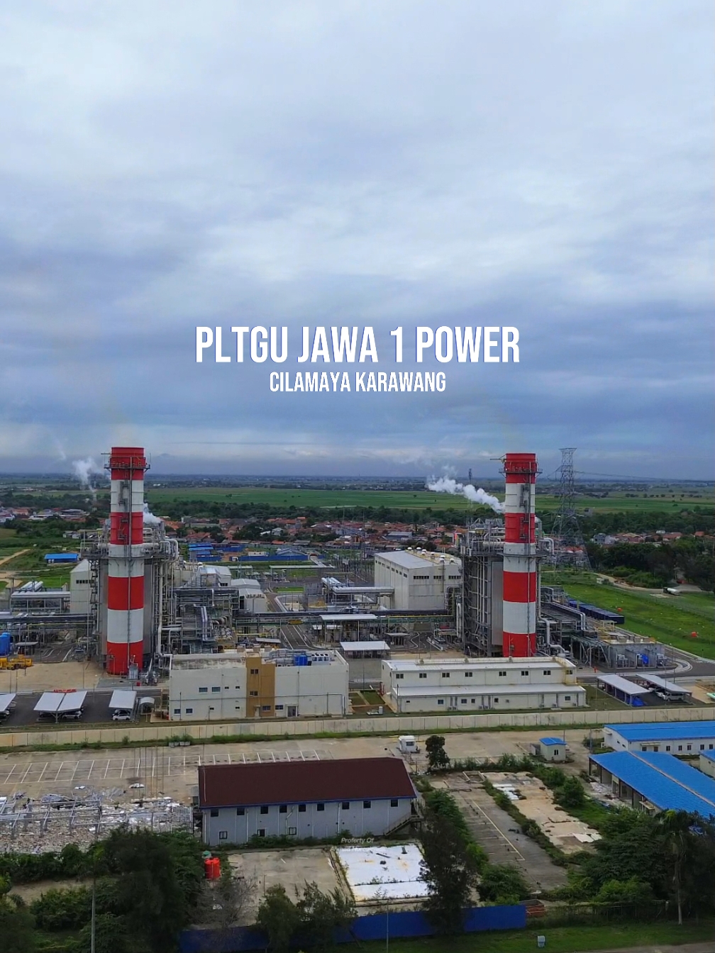 PLTGU JAWA 1 Power Cilamaya Karawang, Dulu Disini Tempat Nongkrong nya Warga Cilamaya Sekarang Jadi Bangunan  #videodrone #aerialview #viralvideo #pltgucilamaya #pembangkitlistrik #cilamaya_karawang #karawangtiktok #fyp 
