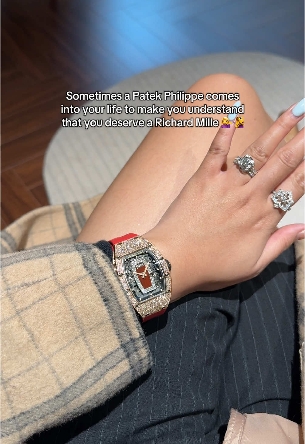 Hubbies listen up…this is what your wife means when she says she wants a diamond watch, not a Happy Diamond 😂 #richardmille #watchesforwomen 