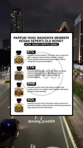 HODL Scent Crypto Series, Parfum yang wanginya memberi kesan BERKELAS seperti OLD MONEY!  #holdscentparfum #parfumereccomended #parfumviral #parfumtiktok #oldmoney 