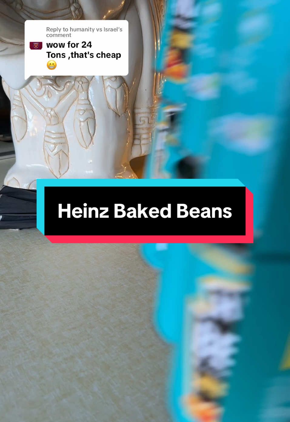 Replying to @humanity vs Israel #bakedbeans #heinzbakedbeans #heinzbeans #shopdeals #tiktokshop #fooddeals  