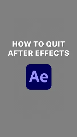 How To Quit After Effects. Hot forever though... #AfterEffects #AAE #aftereffectstutorial #videomaking #2d #animation #tutorial #adobeaftereffects #humor #cinematography #blender #cinema4d