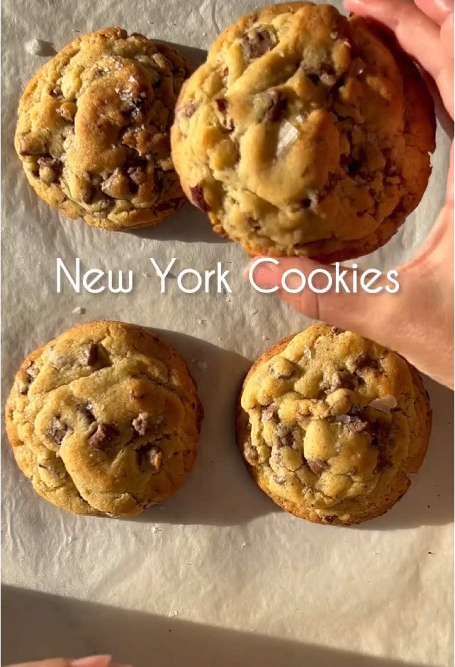 Cookies Originais de New York 170 g de manteiga fria 220 g de açúcar mascavo 40 g de açúcar branco 1 ovo 1 gema de ovo 340 g de farinha de trigo  1 c. chá de fermento químico 1/2 c. chá de bicarbonato de sódio 1/2 c. chá de sal 100 g de nozes 300 g de gotas de chocolate Modo de preparo: Misture todos os ingredientes secos. Bata o açúcar e a manteiga, depois adicione os ovos, um de cada vez. Adicione uma mistura de ingredientes secos. Pare de bater quando cerca de 80% da farinha estiver incorporada. Adicione gotas de chocolate e nozes picadas. (Não misture demais). Molde os biscoitos (100 g cada). Leve-os à geladeira por cerca de 30 minutos. Pré-aqueça o forno a 180°C. Asse por aproximadamente 15 minutos. Os biscoitos sairão bem macios do forno. Deixe esfriar na panela por 10 minutos antes de servir.  🗽 Os biscoitos nova-iorquinos se destacam pelo tamanho maior, textura interna macia e quase cremosa, e exterior crocante. Use manteiga fria, açúcar mascavo, açúcar branco e gemas extras, que garantem sabor caramelizado e umidade. A massa é refrigerada antes de assar para manter o formato espesso, e o cozimento rápido preserva o centro levemente malpassado. Com nozes e chocolate em alta proporção, são uma experiência única! 🍪 Transforme sua cozinha em uma confeitaria de alto nível! ✨ Aprenda a fazer esses cookies irresistíveis e conquiste clientes apaixonados pelo sabor. 🍪 Não perca tempo, clique no link da bio e comece a faturar com essas delícias agora mesmo! 🚀 #cookies #confeitariacomamor #rendaextra 
